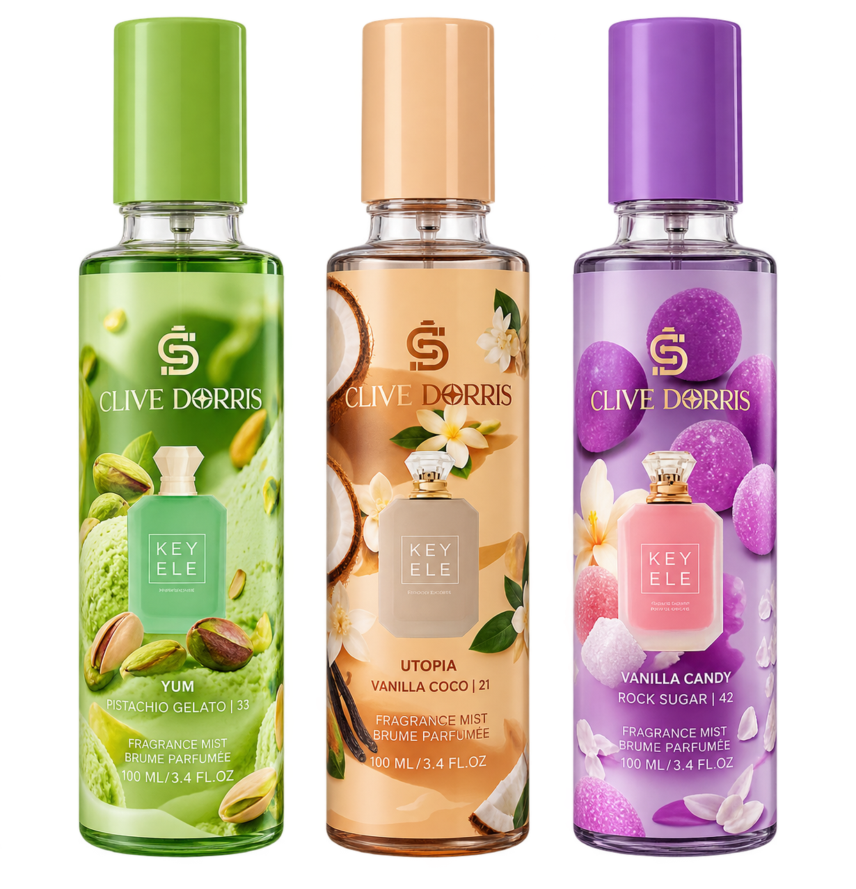 Brume Parfumée Femme Clive Dorris KEY ELE – 100 ml